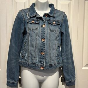 Ci Sono Slightly Distressed Jean Jacket Size Small